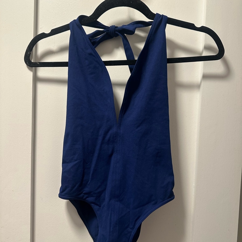 Eres blue one piece bathing suit